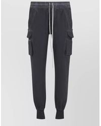 Rick Owens - Mastodon Cut Cotton Jersey Cargo Pants - Lyst