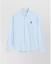 Ami Paris - Heart Friend Cotton Shirt - Lyst