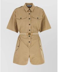 Prada - Cotton Jumpsuit - Lyst