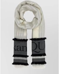McQueen - Silk Wool Blend Foulard - Lyst