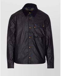 Belstaff - Ground Jacket With Chest Pocket And Velvet Collar - Lyst