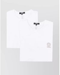 Versace - Pack Of Two Cotton Jersey Crew Neck Short Sleeve T-Shirts - Lyst