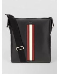 Bally - Mythos Leather Crossbody Bag Stripe Strap - Lyst
