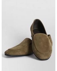 The Row - Adam Two Suede Goatskin Almond Toe Loafers - Lyst