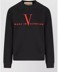 Valentino Garavani - Cotton Printed Crewneck Sweatshirt - Lyst