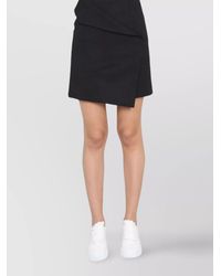 McQueen - Asymmetrical High Waist Mini Skirt - Lyst