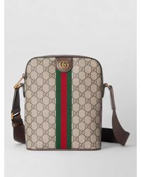 Gucci - Canvas Printed Small Shoulder Bag - Lyst