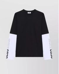 Gcds - Printed Long Sleeve T-Shirt With Graphic Design - Lyst