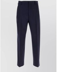 ZEGNA - Wool Straight-Leg Trousers - Lyst