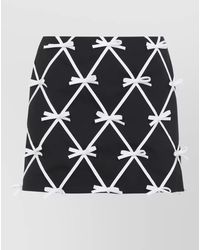 Moschino - Virgin Wool Bow-Appliqué Mini Skirt - Lyst