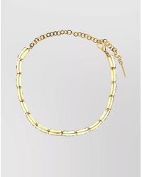 Alessandra Rich - Crystal-Embellished Metal Choker Necklace - Lyst