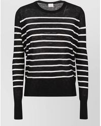 C.t. Plage - Striped Wool Crew Neck Sweater - Lyst