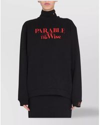 Raf Simons - Printed Cotton Crewneck Sweatshirt - Lyst