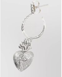 Emanuele Bicocchi - Sterling Sacred Heart Single Earring - Lyst