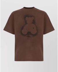Palm Angels - Cotton Crew Neck Graphic Print T-Shirt - Lyst