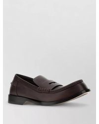 Loewe - Bobine Leather Loafers Stitched Detailing Sole - Lyst