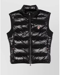 Moncler - Puffer High Neck Sleeveless Quilted Vest - Lyst