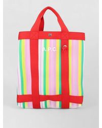 A.P.C. - Myrtille Tote Bag Dual Handles Stripes - Lyst
