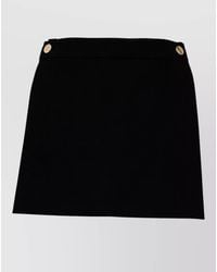 Sportmax - Stretch Viscose Panel A-Line Shorts - Lyst