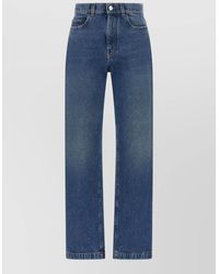 Marni - High Rise Regular Fit Straight Denim Trousers - Lyst