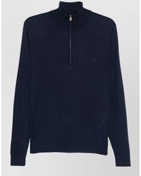 Etro - Fuji Knit Quarter Zip Sweater - Lyst