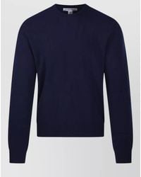 Comme des Garçons - Virgin Wool Ribbed Hem Regular Fit Crewneck Sweater - Lyst