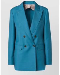 Max Mara - Tailored Jacket Double Breasted Notched Lapels - Lyst