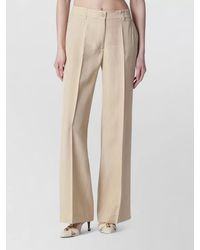 P.A.R.O.S.H. - Wide Leg Trousers Belt Loops Pockets - Lyst