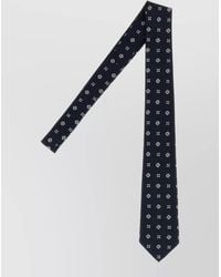 Saint Laurent - Silk Embroidered Jacquard Tie - Lyst