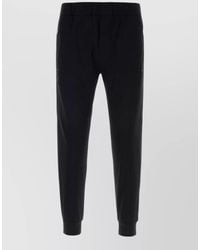 Prada - Stretch Cotton Pants Side And Back Pockets - Lyst
