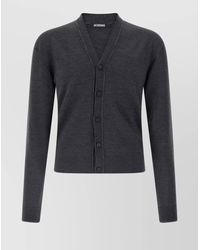 Jacquemus - Merino Wool V-Neck Long-Sleeve Cardigan - Lyst
