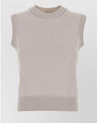Fendi - Cashmere Sleeveless Vest - Lyst