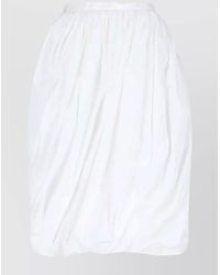 Marni - Pleated High-Waisted Skirt Button Detail - Lyst