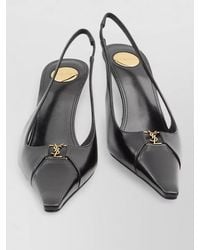 Saint Laurent - Babylone Breteuil Pumps Stiletto Heel Logo - Lyst