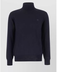 Etro - Wool Ribbed Turtleneck Jumper - Lyst