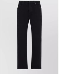 Saint Laurent - Denim Mid-Rise Straight-Leg Jeans - Lyst