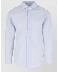 Barba Napoli - Striped Button Down Collar Shirt Long Sleeves - Lyst