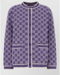 Gucci - Embroidered Cotton Cardigan - Lyst