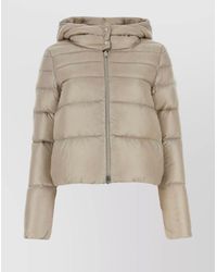 Herno - Sand Nylon Down Jacket - Lyst