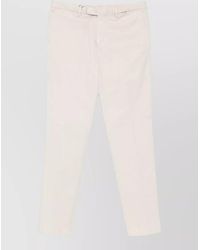 Boglioli - Slim Cut Cotton Blend Tailored Trousers - Lyst