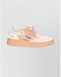 Autry - Velvet Low-Top Sneakers - Lyst