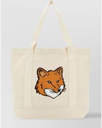Maison Kitsuné - Canvas Fox Head Tote Bag - Lyst
