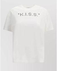 Off-White c/o Virgil Abloh - Cotton Printed Short-Sleeve T-Shirt - Lyst