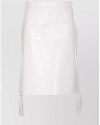 Bottega Veneta - Leather Skirt Sheepskin - Lyst