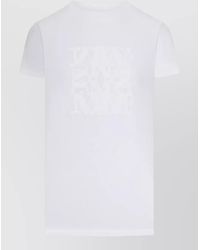 Max Mara - Giova Graphic Print Crew Neck Top - Lyst