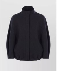 Dries Van Noten - Voles 2118 Wool Blend Jacket With High Collar - Lyst