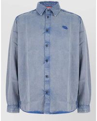 DIESEL - Rayon Shirt Long Sleeves Cuffed Design - Lyst