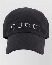 Gucci - Rhinestone Logo Baseball Cap - Lyst