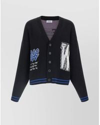 Off-White c/o Virgil Abloh - Glide Diag Cotton Cardigan - Lyst