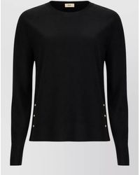 Herno - Knitwear Round Neck Long Sleeve Buttons - Lyst